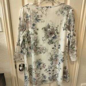 Indigo Soul, short lined floral dress, very comfortable dress.